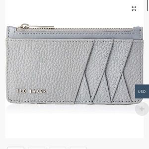 Ted Baker CC wallet. Gray. New, lightly used